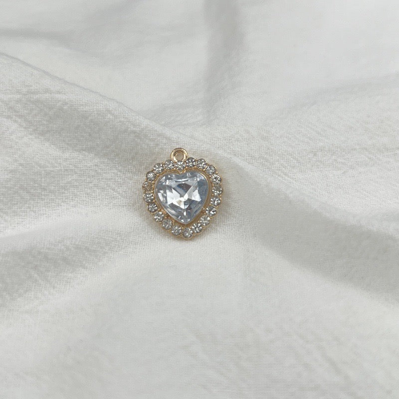 HAPPUP Zodiac Heart Birthstone Charm