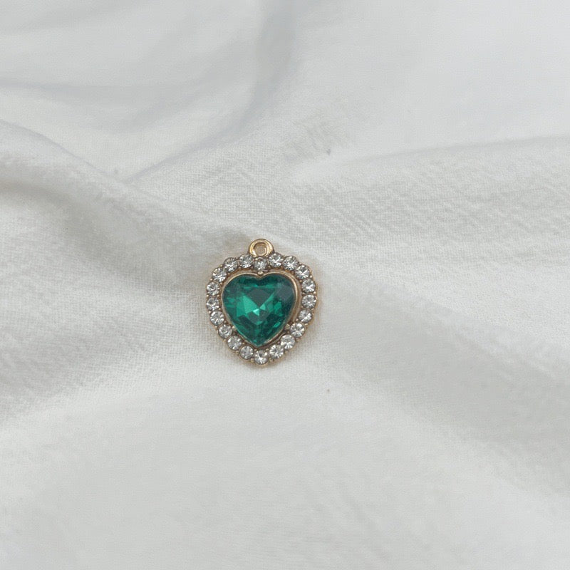 HAPPUP Zodiac Heart Birthstone Charm