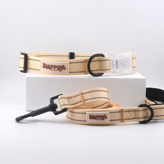 HAPPUP GLOW Set – Lemon Tart (Collar + Leash)