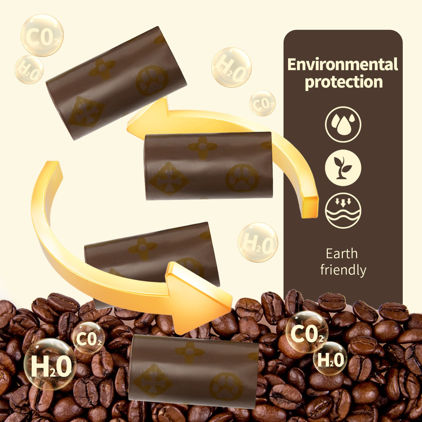 HAPPUP Poop Bags – 18 Rolls / 270 Bags