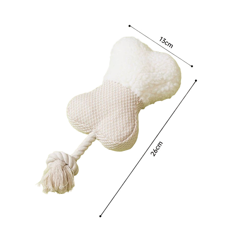 HAPPUP Tough Rope & Plush Chew Toy