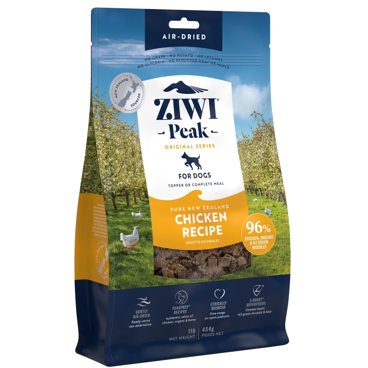ZIWI Peak - Air-dried Original Series Chicken Recipe for dogs 454g