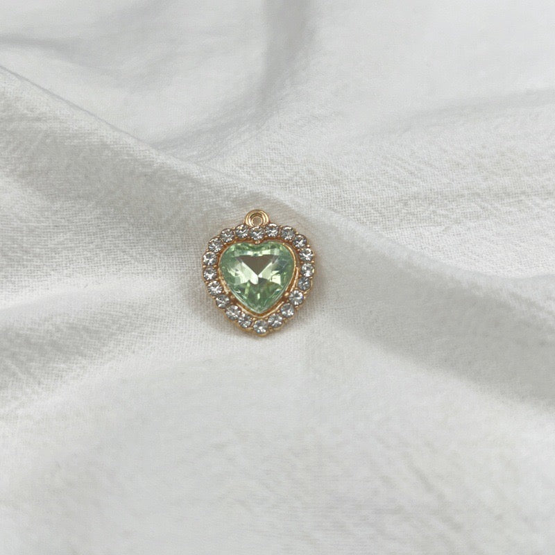 HAPPUP Zodiac Heart Birthstone Charm