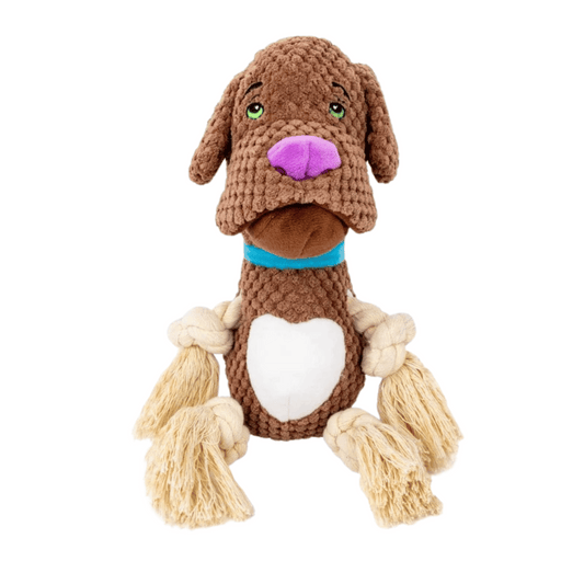HAPPUP Tough Rope & Plush Chew Toy