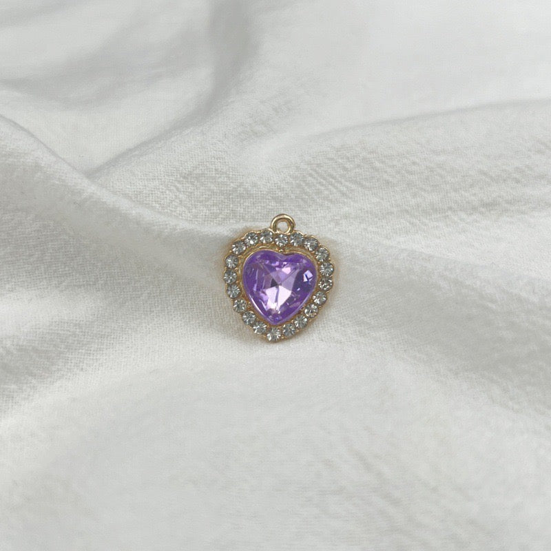 HAPPUP Zodiac Heart Birthstone Charm