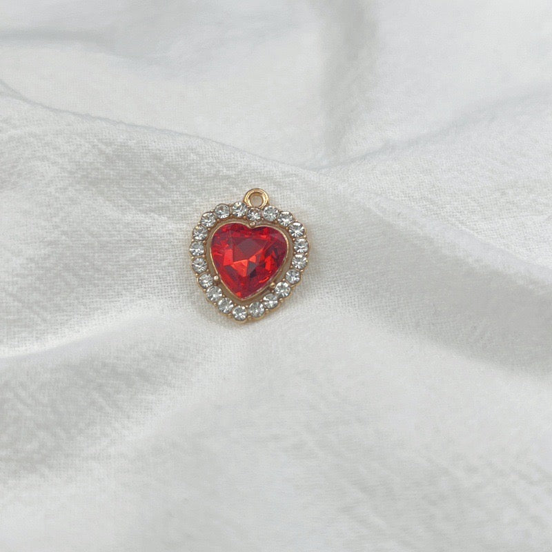 HAPPUP Zodiac Heart Birthstone Charm