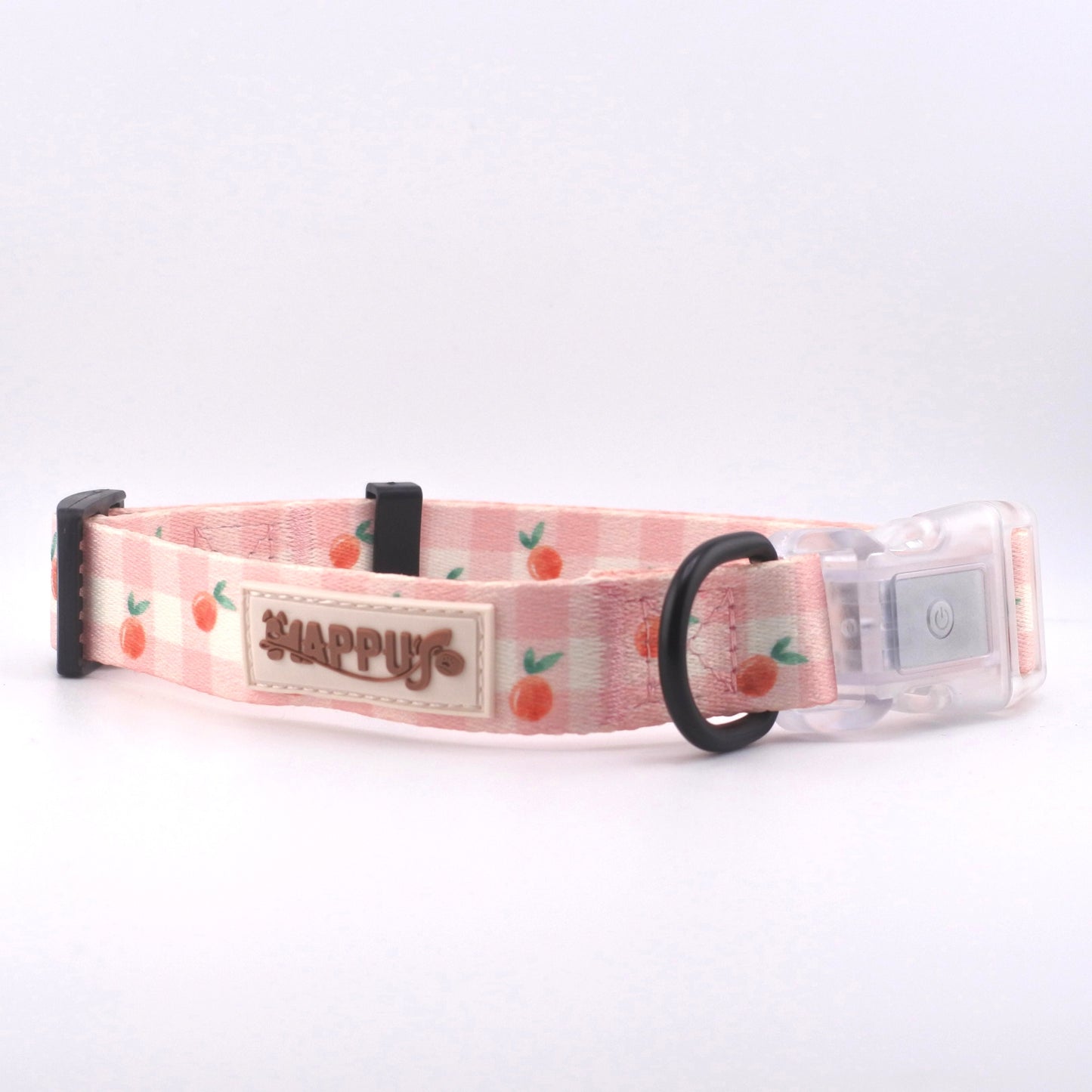 HAPPUP GLOW Set β Peachy Paws (Collar + Leash)