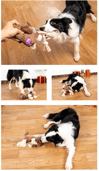 HAPPUP Tough Rope & Plush Chew Toy