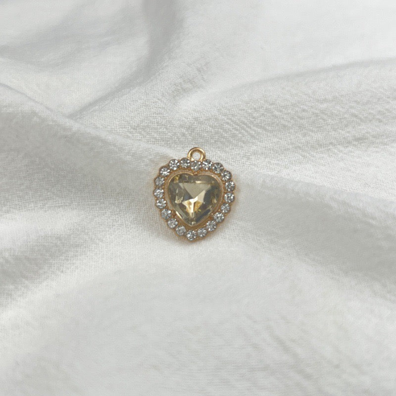 HAPPUP Zodiac Heart Birthstone Charm