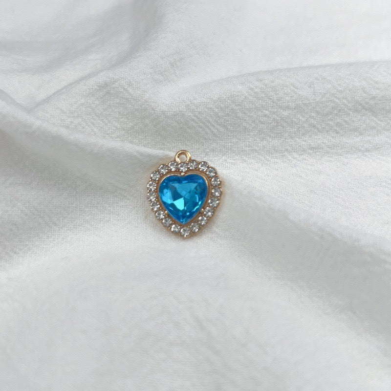 HAPPUP Zodiac Heart Birthstone Charm