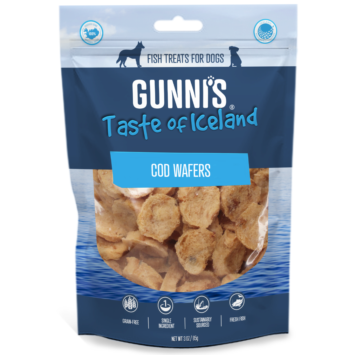 Gunni's - Cod Wafers Dog Treats 141g