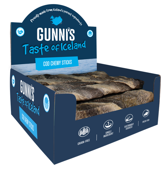 GUNNI’S - Cod Chewy Sticks 8″ Dog Treats - 1 stick