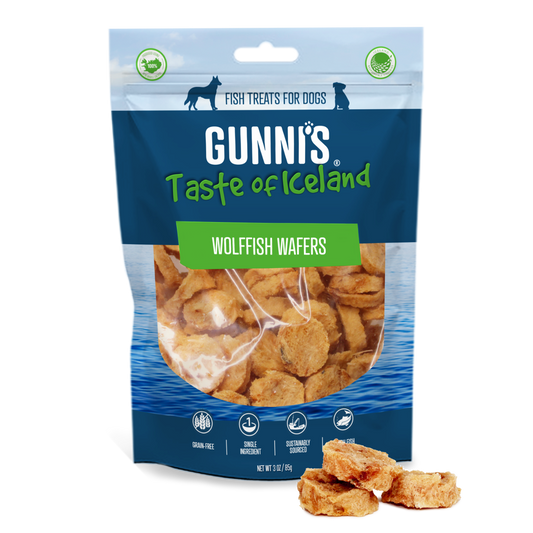 Gunni's - Wolffish Wafers Dog Treats 141g