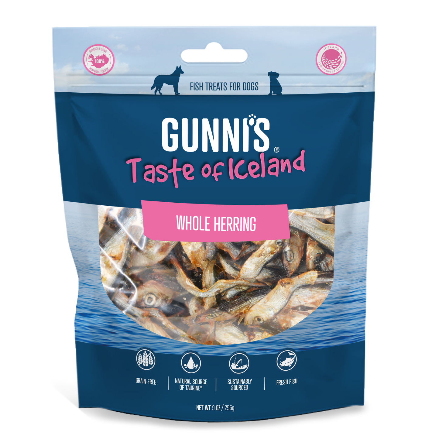 Gunni's - Whole Herring Dog Treats 255g