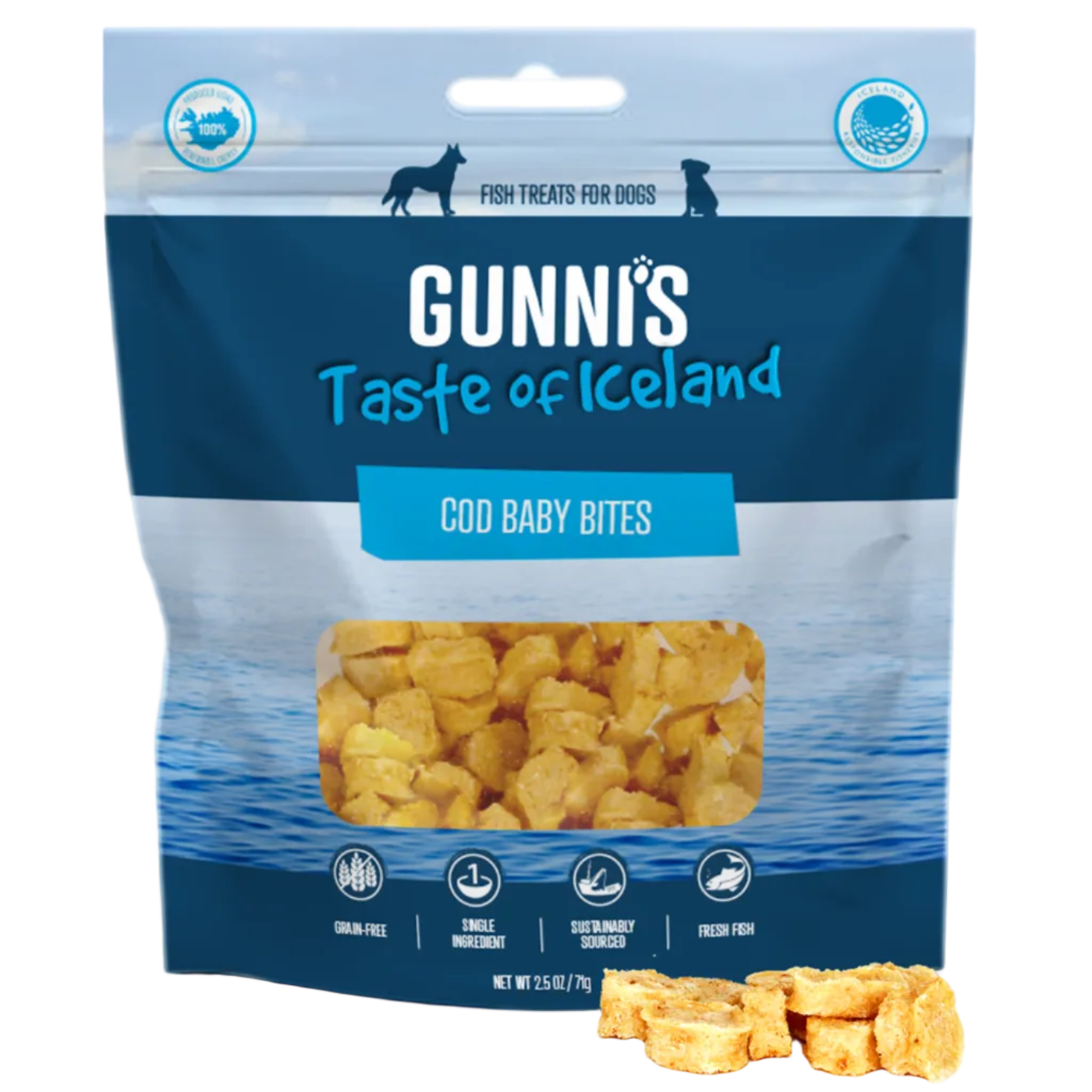 Gunni's  - Cod Baby Bites Dog Treats 71g