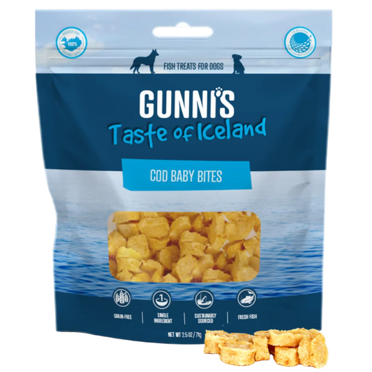Gunni's  - Cod Baby Bites Dog Treats 71g