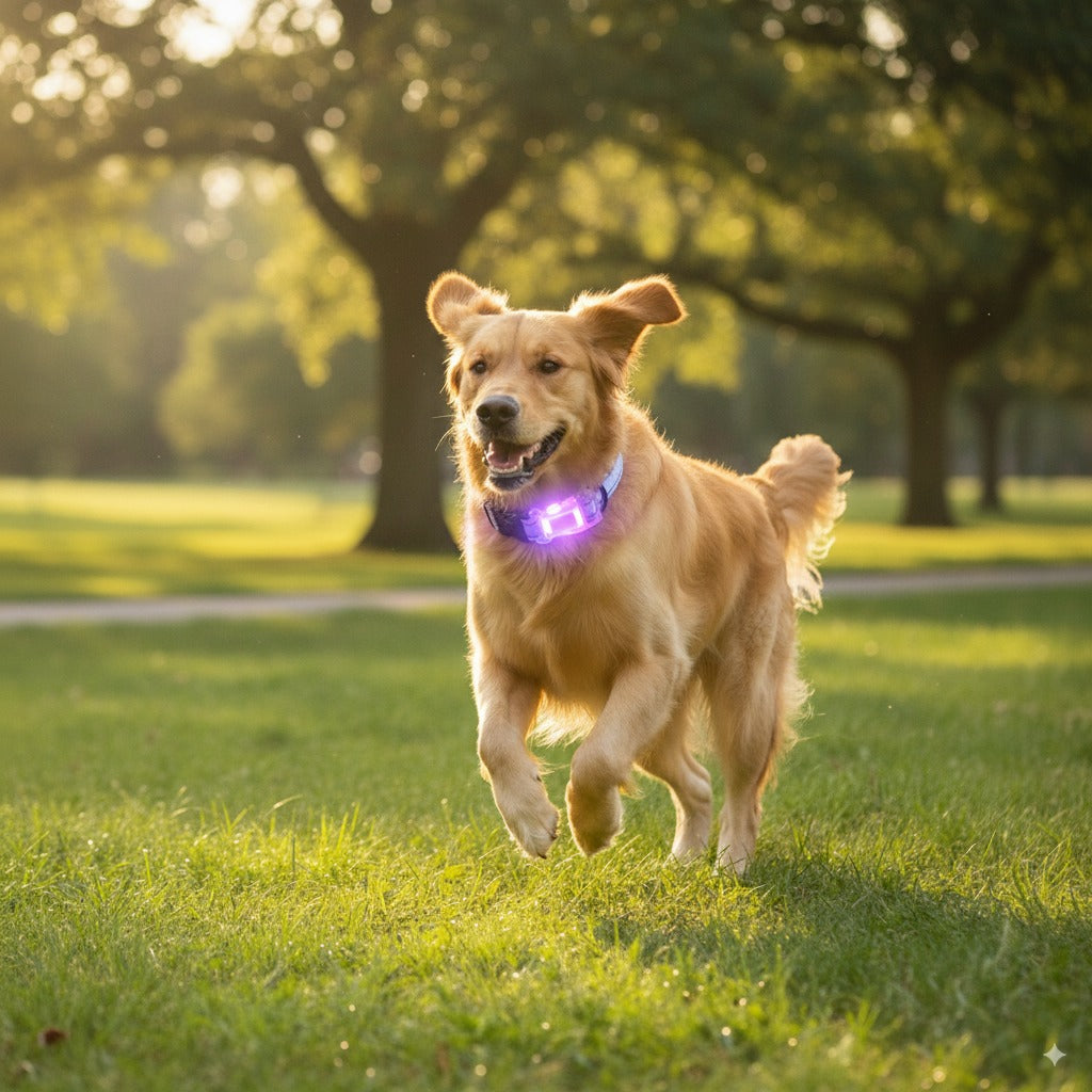 HAPPUP GLOW Set – Blueberry Forest (Collar + Leash)