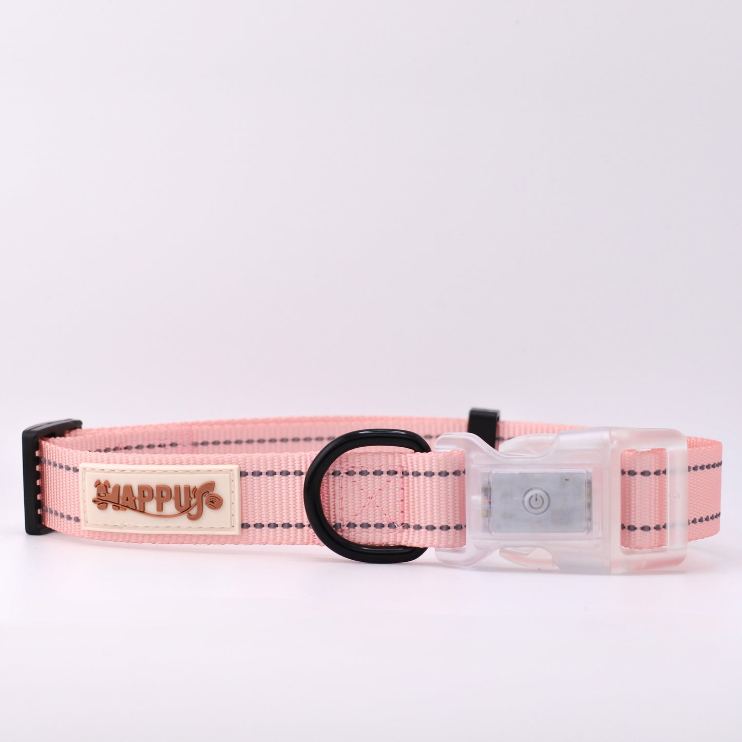 HAPPUP GLOW Set – Strawberry Soufflé (Collar + Leash)