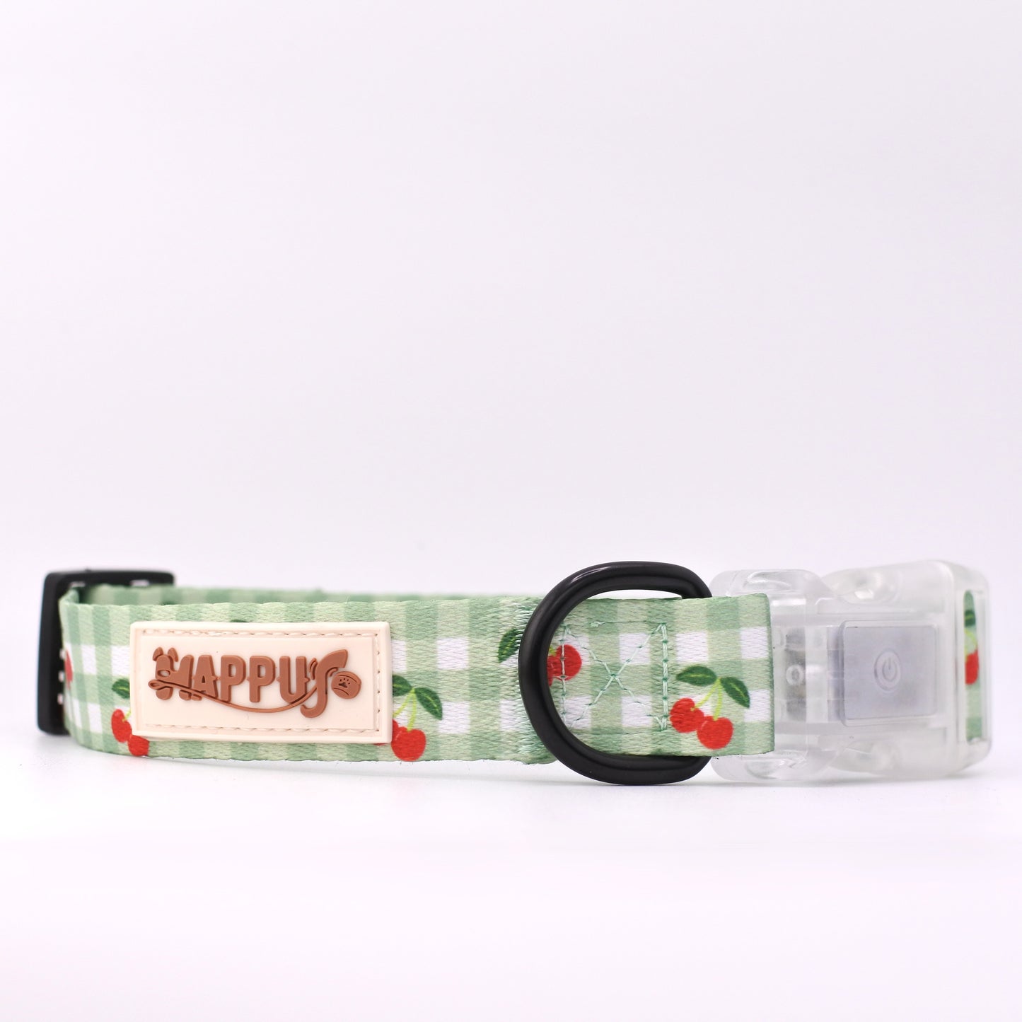 HAPPUP GLOW Set – Cherry Pop (Collar + Leash)