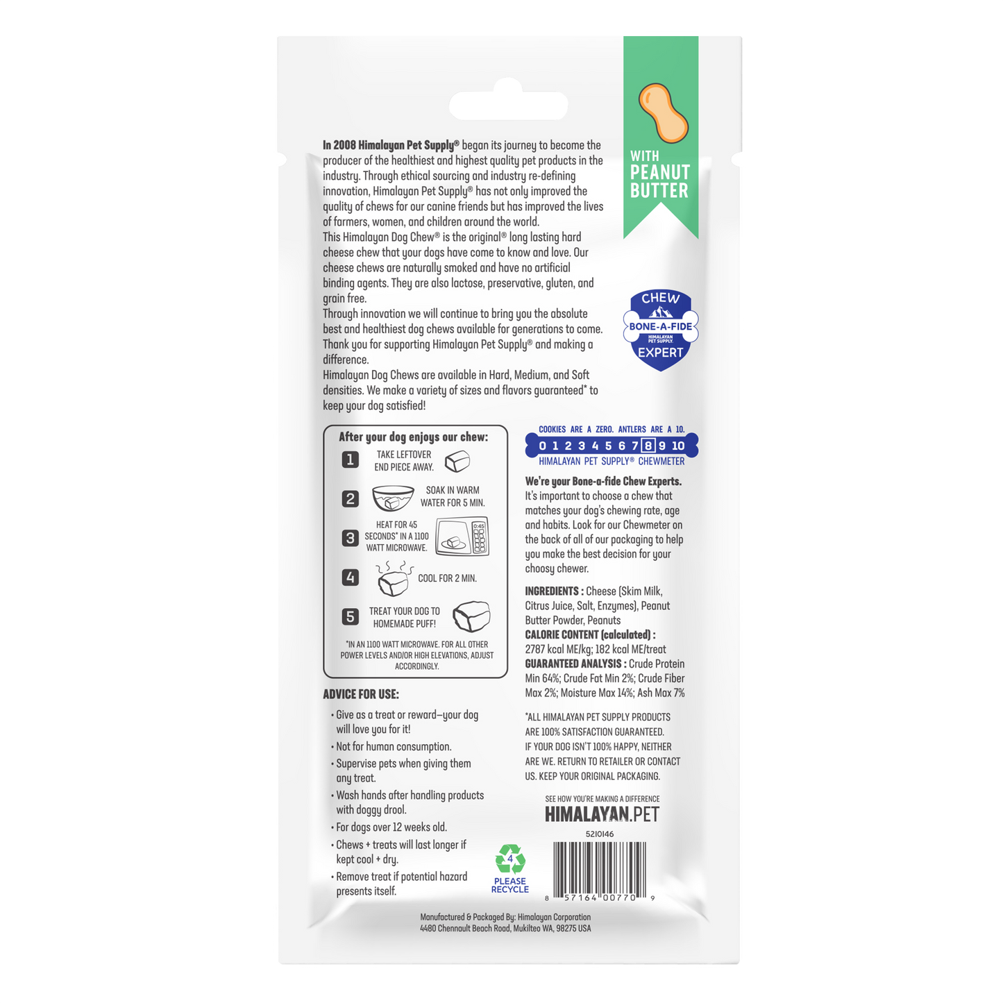 Himalayan- Dog Chew Peanut Butter