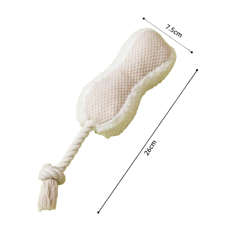HAPPUP Tough Rope & Plush Chew Toy