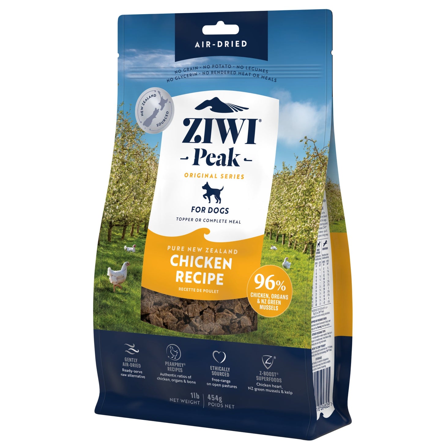 ZIWI Peak - Air-dried Original Series Chicken Recipe for dogs 454g