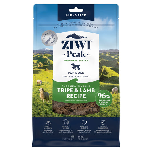 ZIWI Peak - Air-dried Original Series Tripe & Lamb Recipe for dogs 454g
