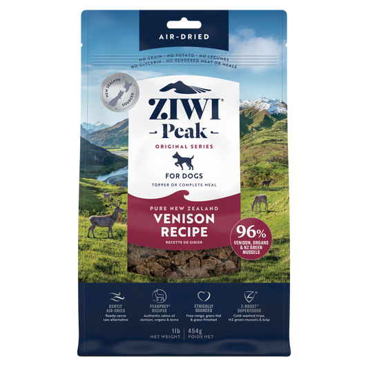ZIWI Peak - Air-dried Original Series Venison Recipe for dogs 454g